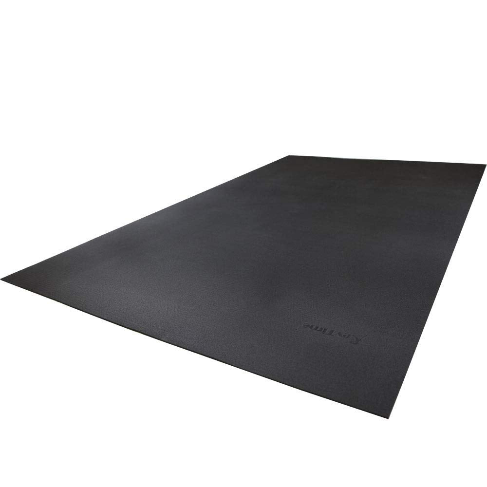 Large Exercise Mat 6 x 4 feet, 1/4" Thickness, Black E213976