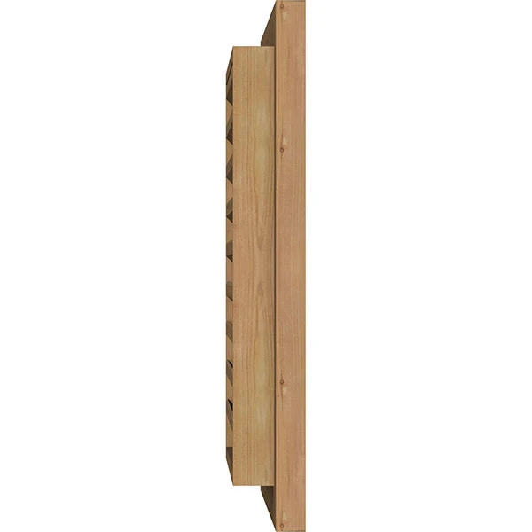 Unfinished Functional Vertical Gable Vent V416005