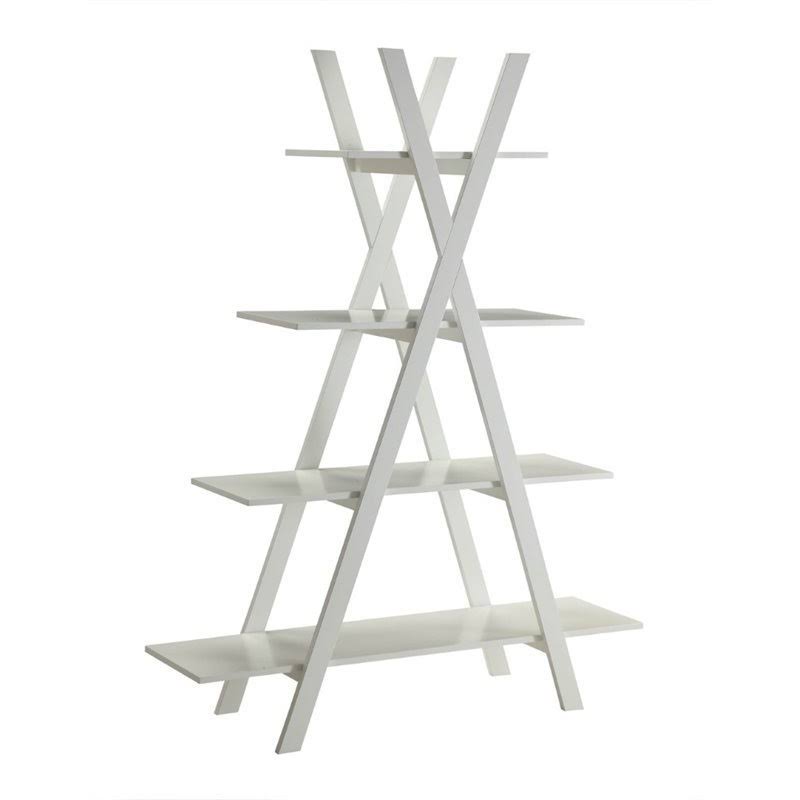 White 4 Shelf Bookcase I6805