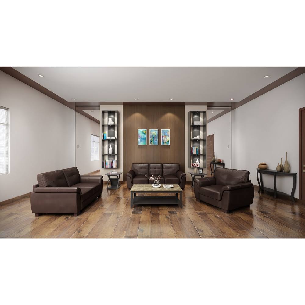 Espresso Brown X-Base End Table Y14296