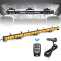 Amber White 35.5 inch 8 Panels Strobe Light Bar Pack of 2 C6517