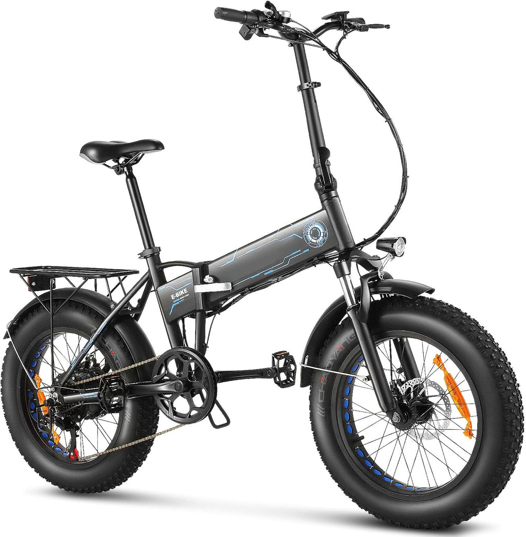 20'' X 4.0'' Fat Tire Folding Electric Bike 500W 36V 12.5Ah O582