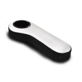 Silver Carbon/Black Golf Cart Rear Seat Armrest with Cup Holder D590031