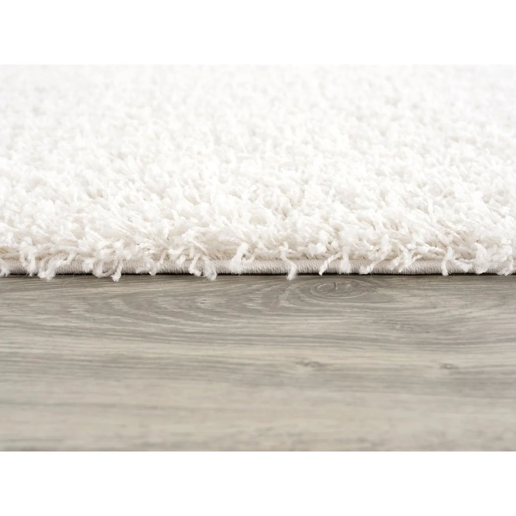 White Shag 5' X 7' Rectangular Rug Z488762