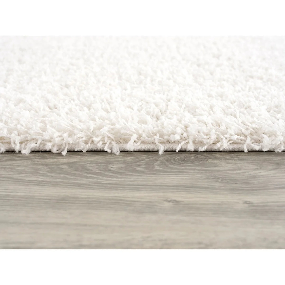 White Shag 5' X 7' Rectangular Rug Z488762