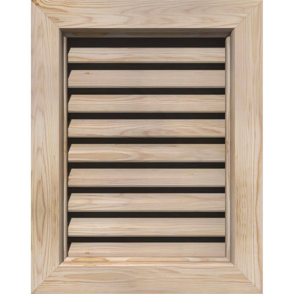 14-in W x 16-in H Vertical Gable Vent Unfinished Smooth Pine C6928