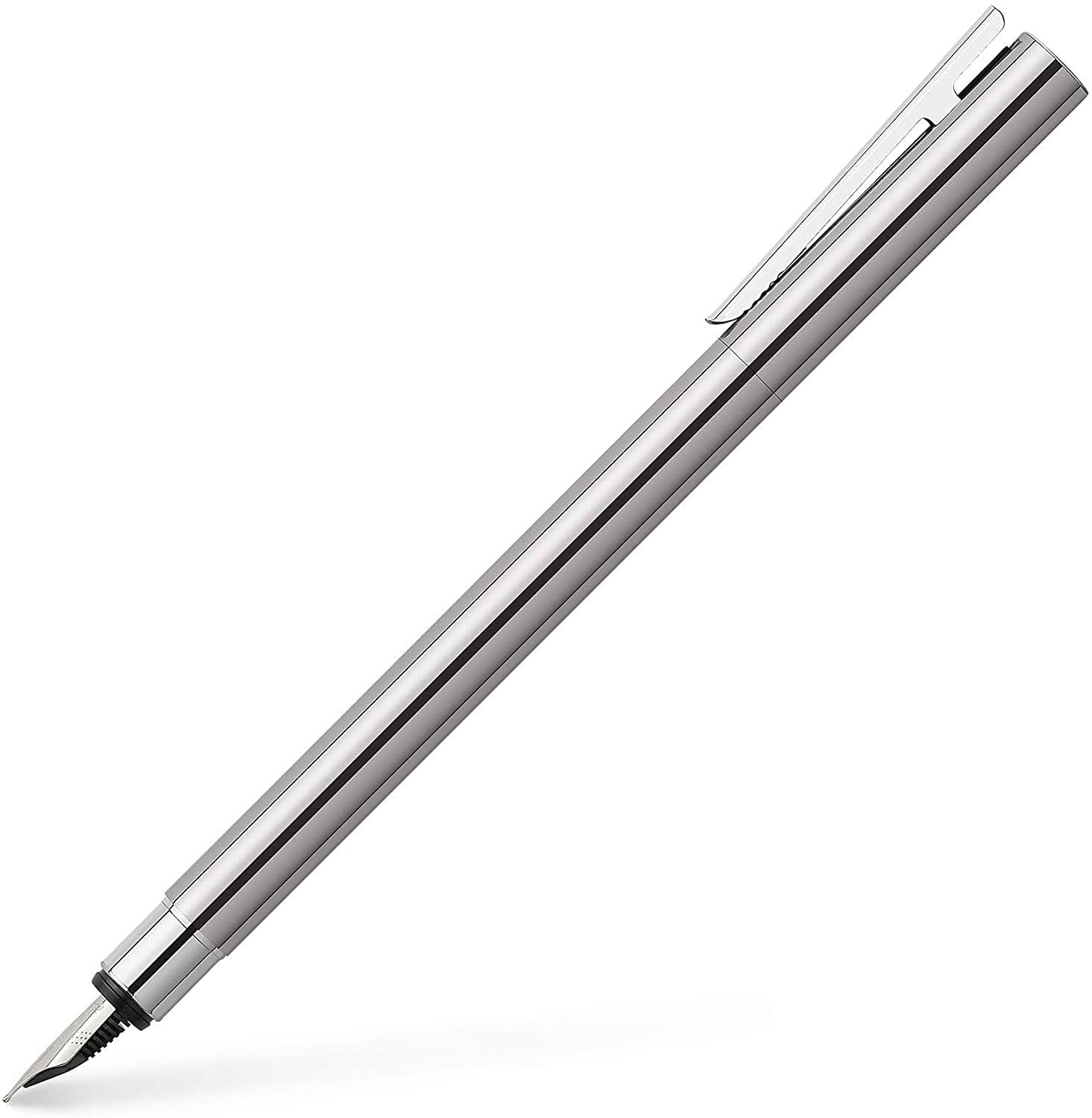 Shiny Stainless Steel Silver Fountain Pen Z2563
