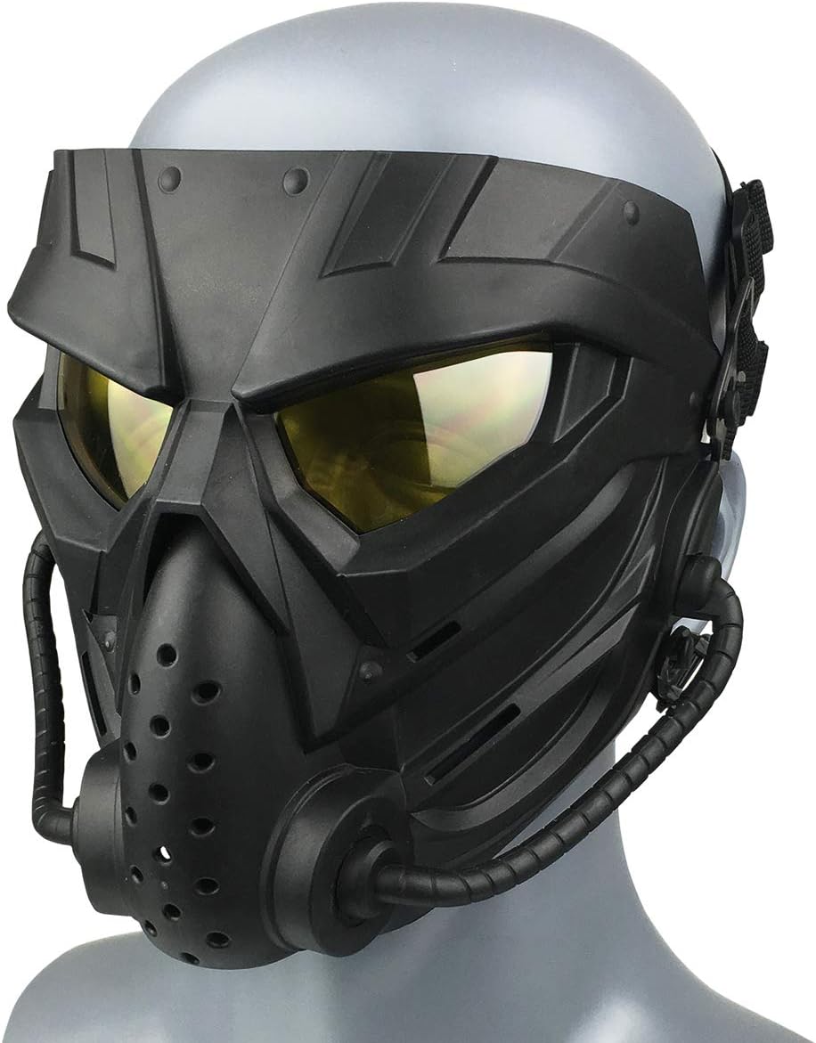 Alien Airsoft Mask Full Face Tactical Mask with Eye Protection Impact Resistant F179931