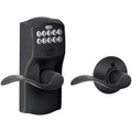 Aged Bronze Keypad Entry with Auto-Lock and Accent Levers H823242