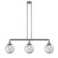 Brushed Satin Nickel 3 Light Island Light N8204