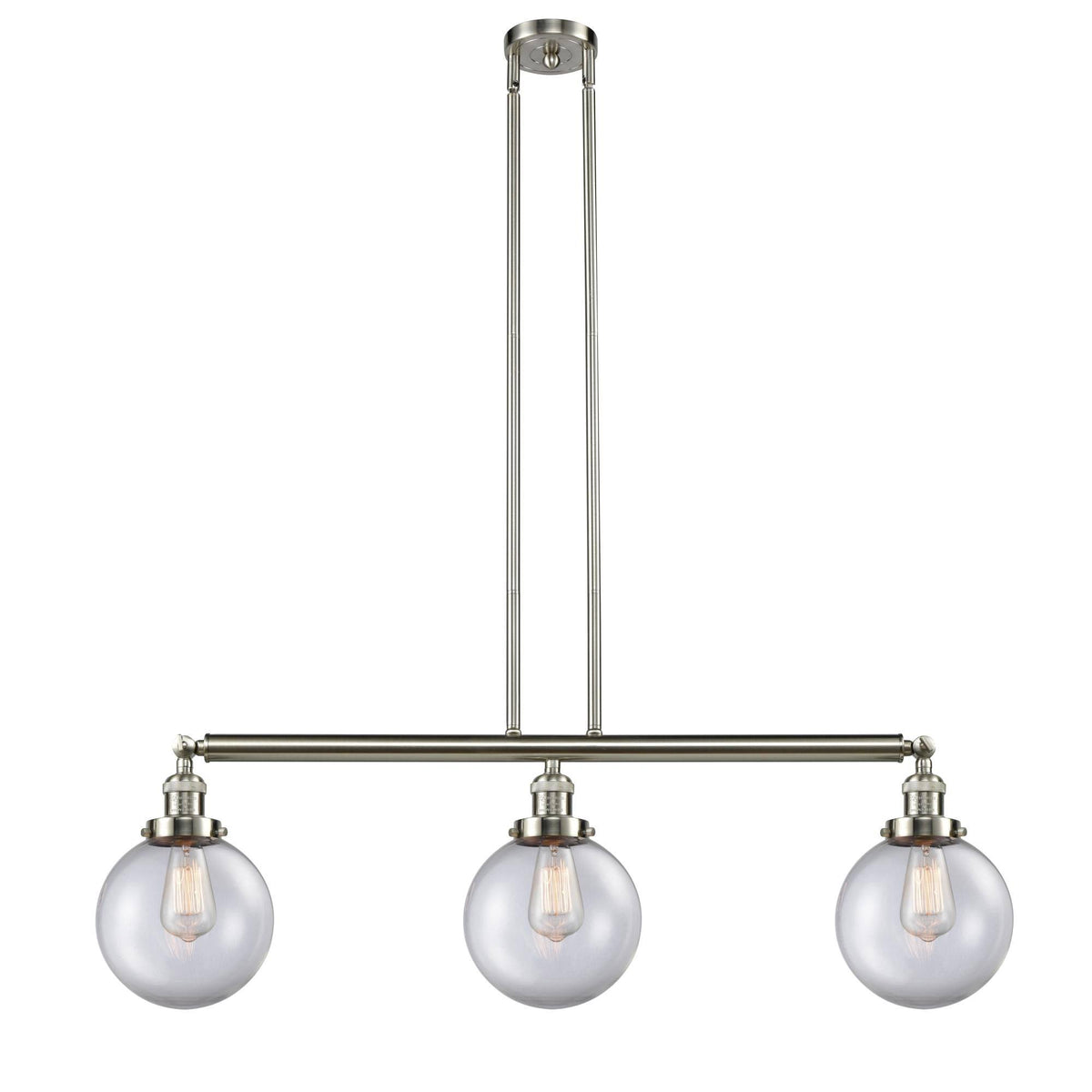 Brushed Satin Nickel 3 Light Island Light N8204