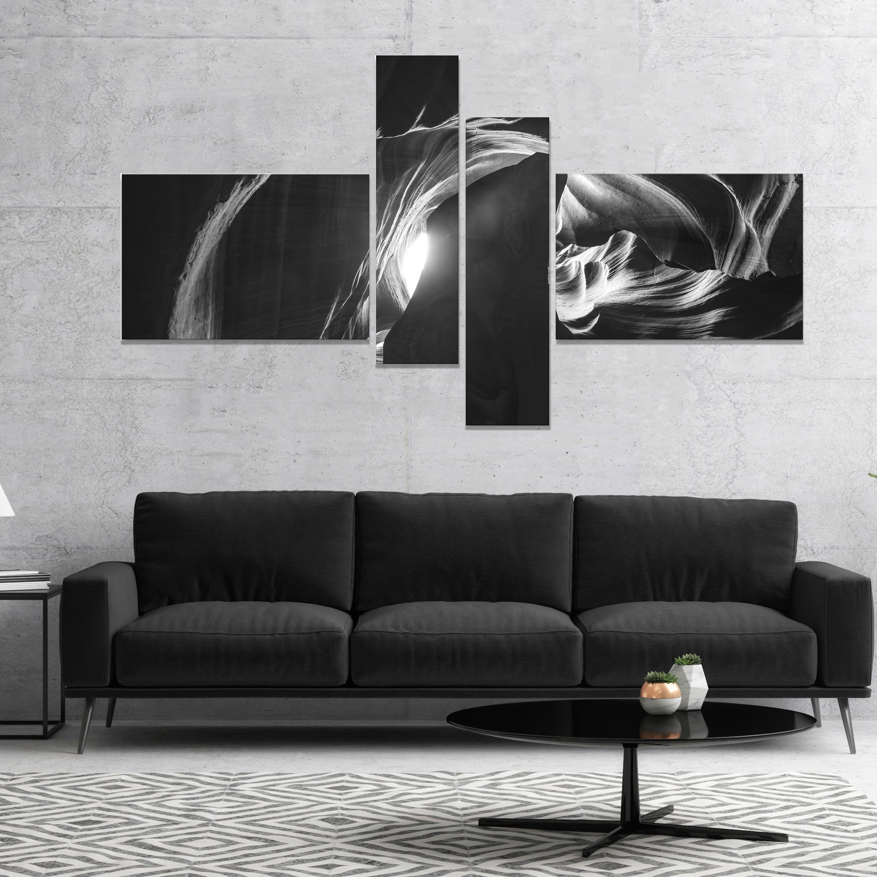 Antelope Canyon Landscape Photography Canvas Print 5 Panels D9958