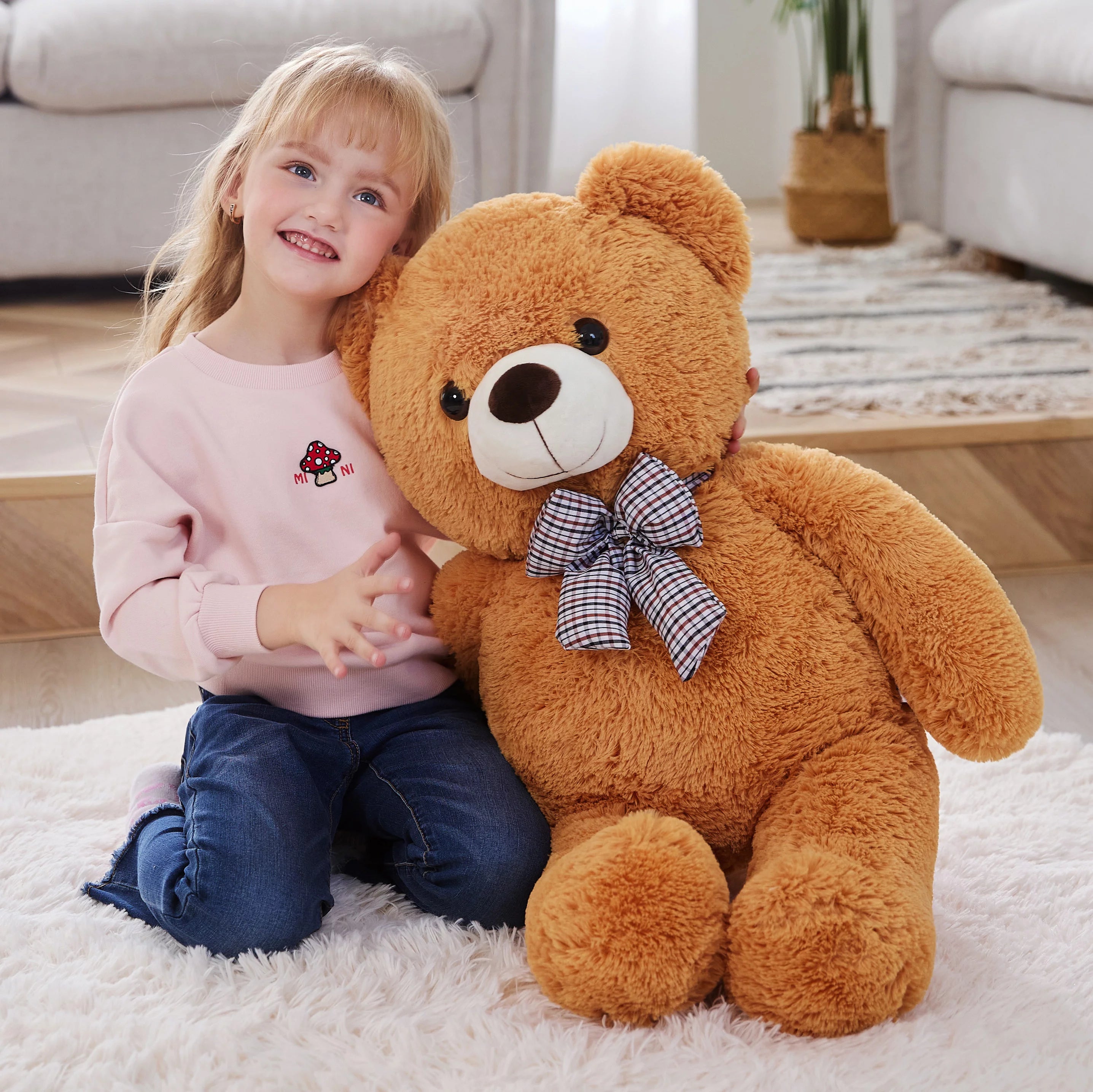 Giant Teddy Bear Stuffed Animal Plush Toy, 30" Brown Soft Plush K26232