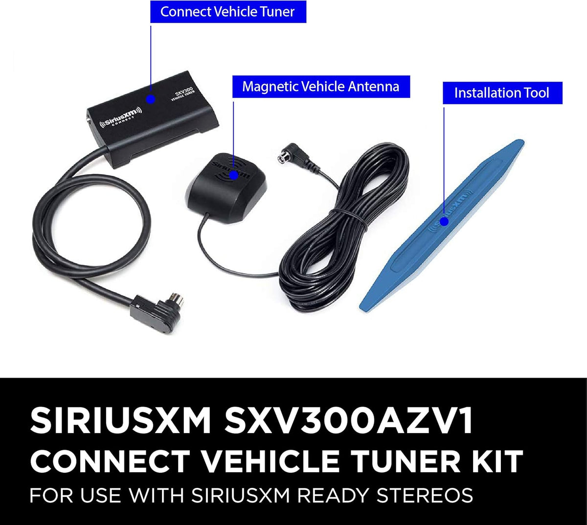 Satellite Radio Vehicle Tuner with Antenna Adapter Pack of 2 X570