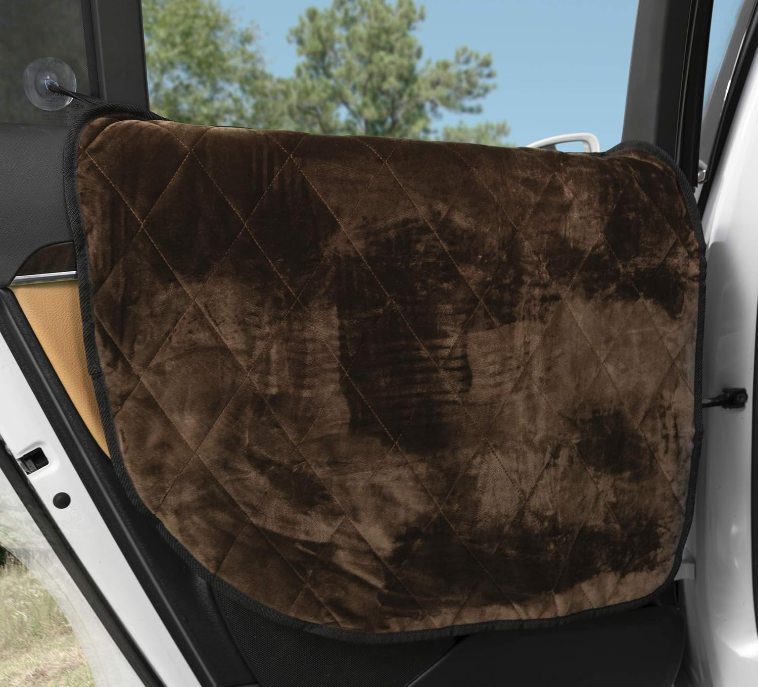 Velvet Car Door Protector, Washable Waterproof, Set of 2 London Grey R54378