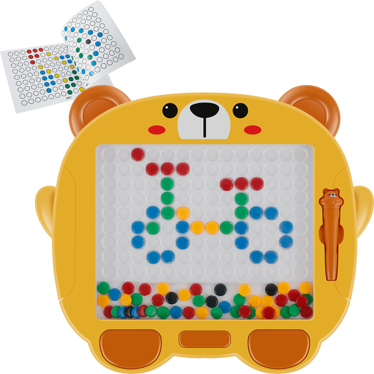 Colorful Magnetic Drawing Board with Magnetic Pen and Cards P372