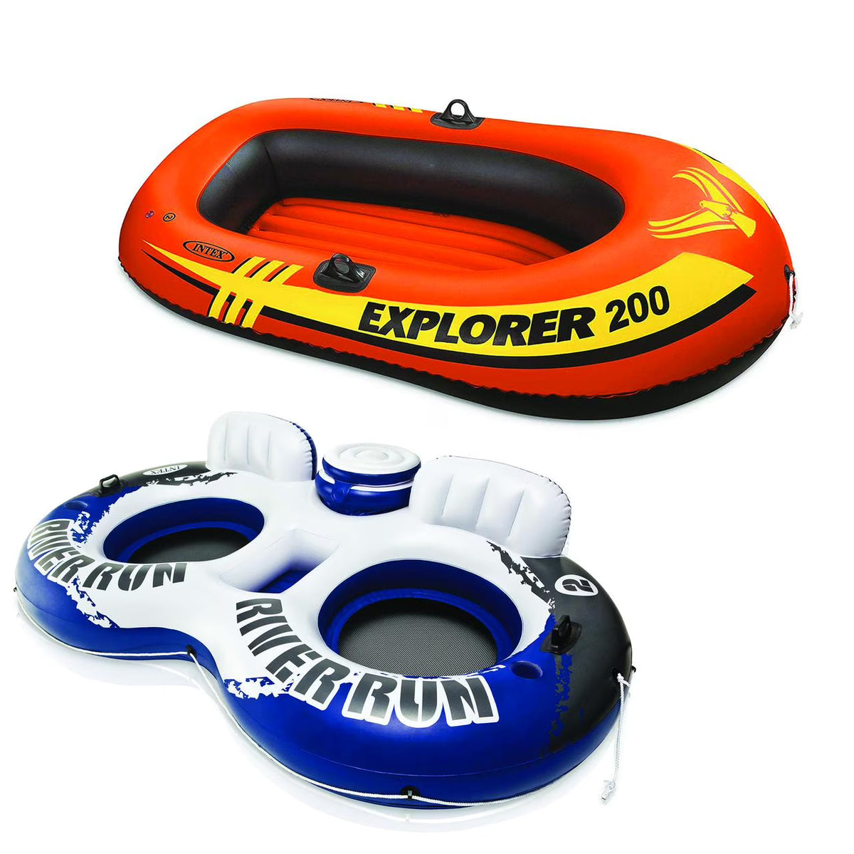 Inflatable PVC Boat Raft with 2 Person Pool Tube Float R2624