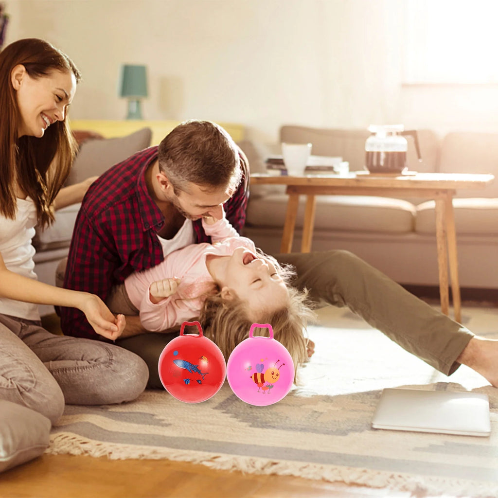 3Pcs Inflatable Hopper Balls with Handle T2589