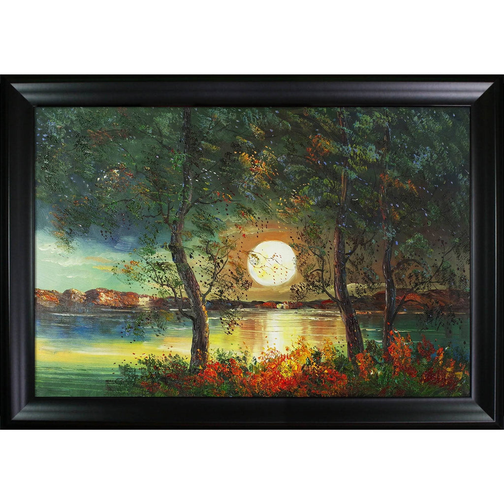 Black Satin Frame Canvas C14239