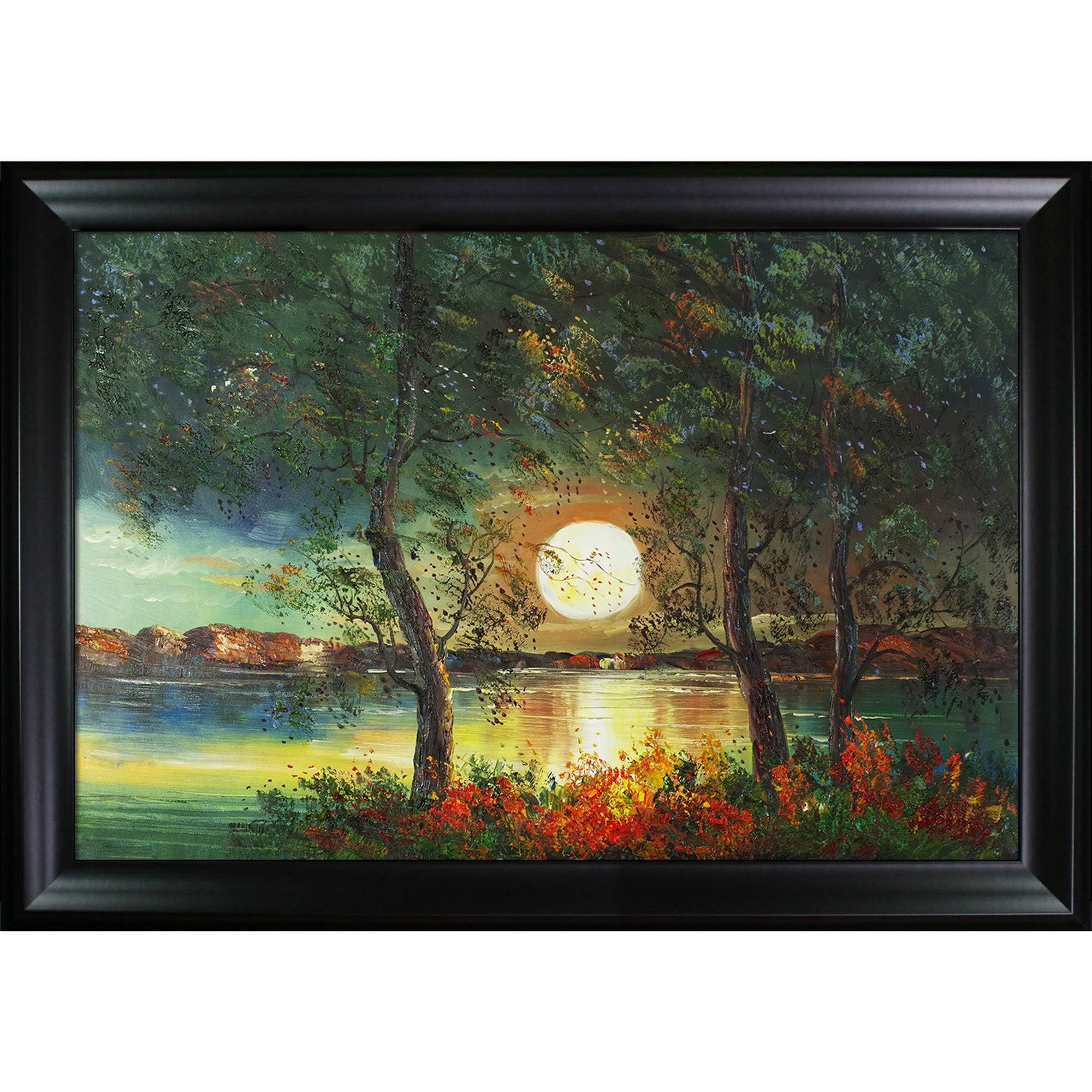 Black Satin Frame Canvas C14239