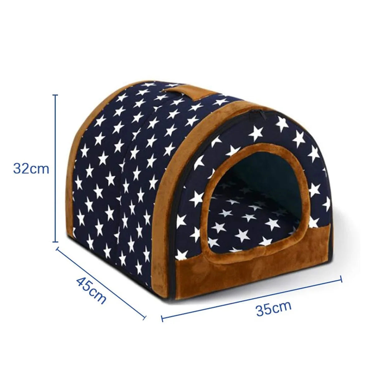 Cat Bed Cave Tent with Removable Cushion I872709