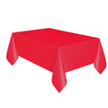 Red Plastic Party Tablecloth, 108in x 54in G650346