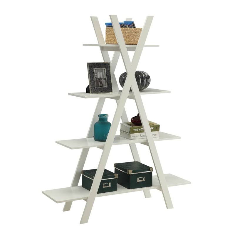 White 4 Shelf Bookcase I6805
