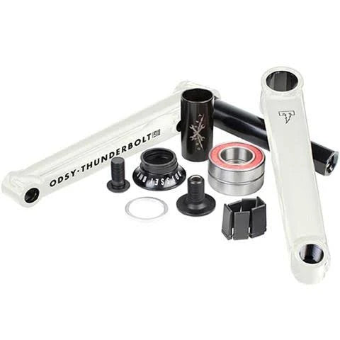 Glow White Thunderbolt Cranks with Bb K9246