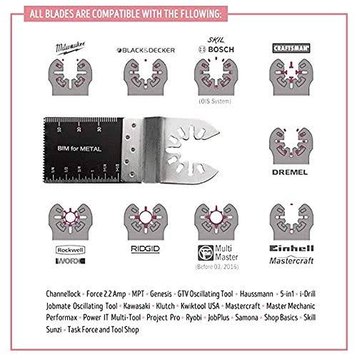 50 Pack Bi-Metal Oscillating Multi Tool Saw Blades M508
