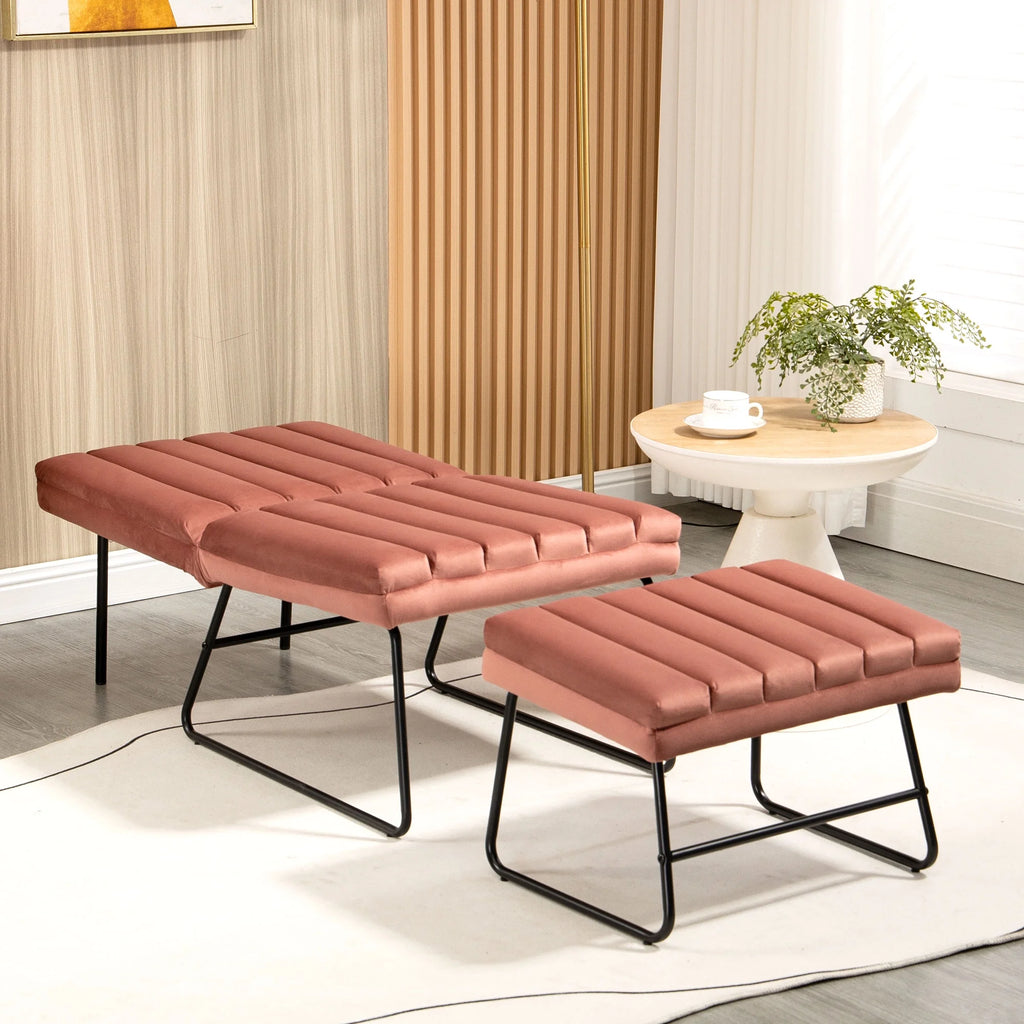Pink Upholstered Lounge Chair S66891