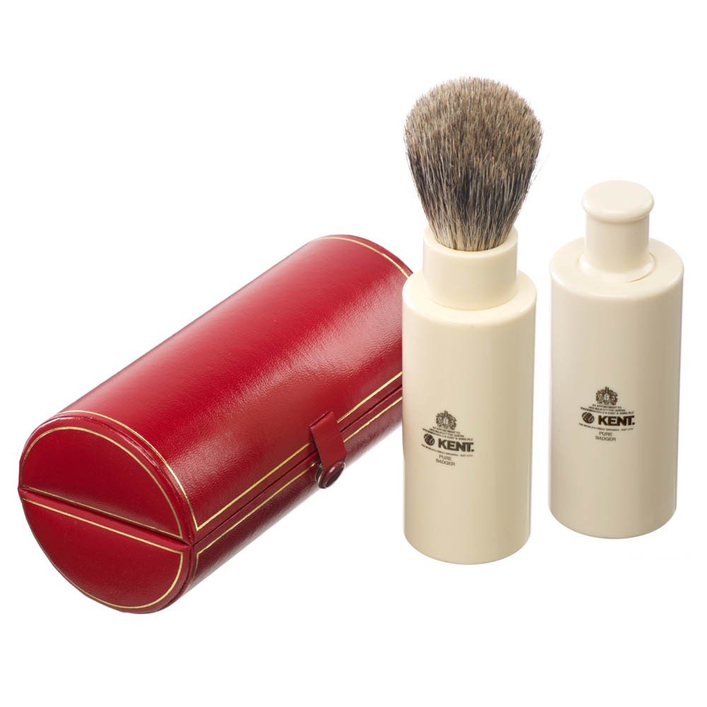 Shaving Brush with Silvertip Badger Bristles and Black Resin Handle F8944