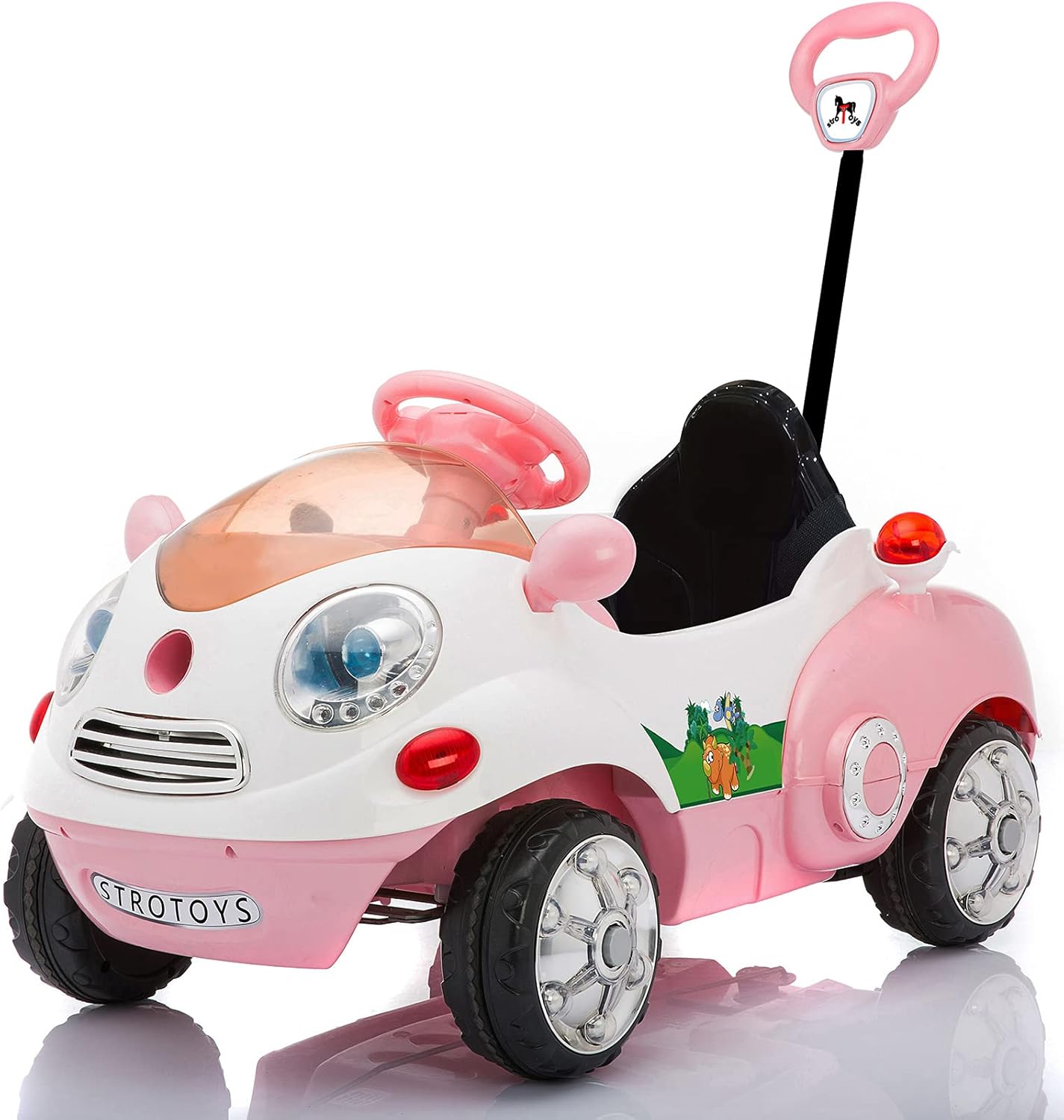 Blue Ride On Push Car with Remote Control Q584