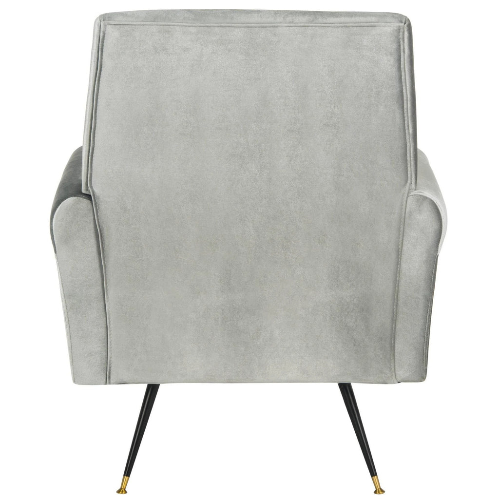 Light Grey Velvet Accent Chair B684