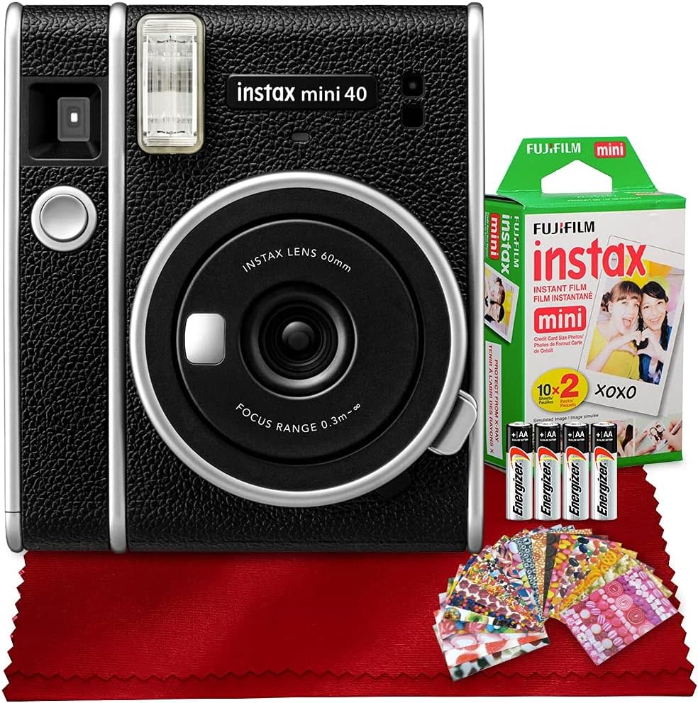 Instax Mini 40 Instant Film Camera with 20 Sheets Instant Mini Film B850982