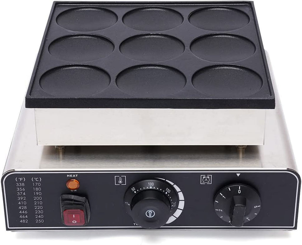 Black Stainless Steel Nonstick Waffle Maker I1593