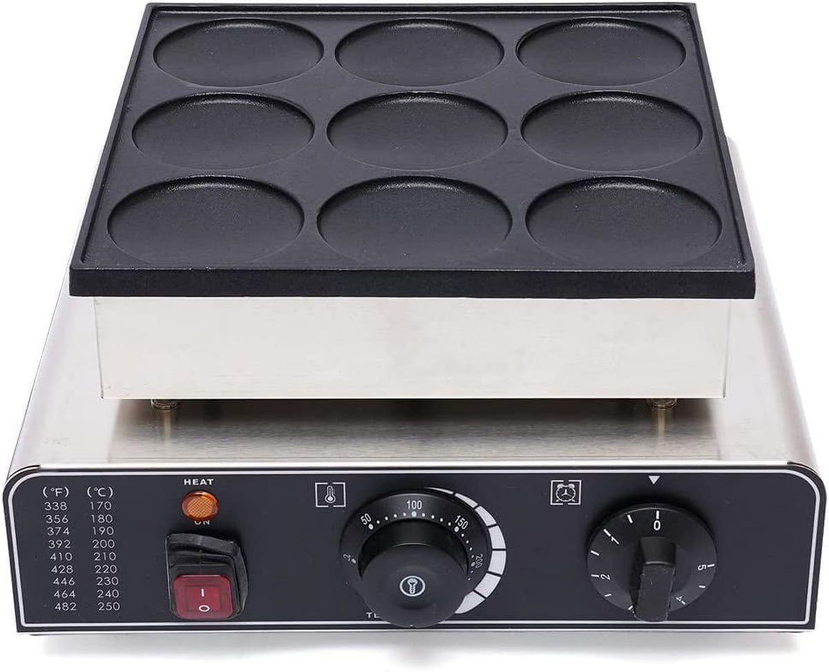 Black Stainless Steel Nonstick Waffle Maker I1593