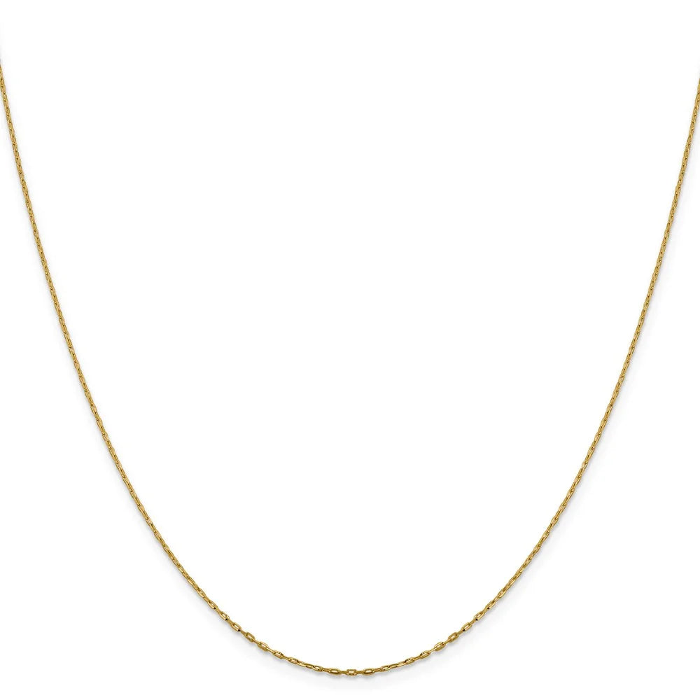 14kt Yellow Gold 18 inch Diamond Cut Cable Chain Z755860