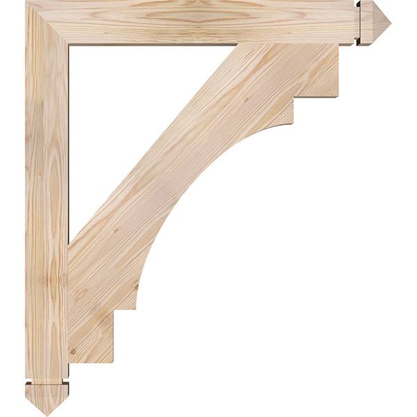 Douglas Fir Arts & Crafts Smooth Bracket U835