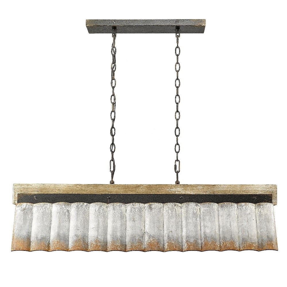Antique Black Iron Linear Pendant Y5803