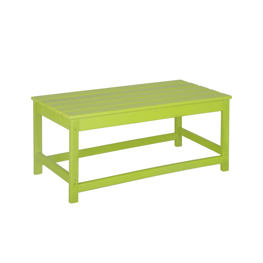 Lime 4-Pieces Outdoor Patio Furniture Set with Coffee Table and Side Table M332