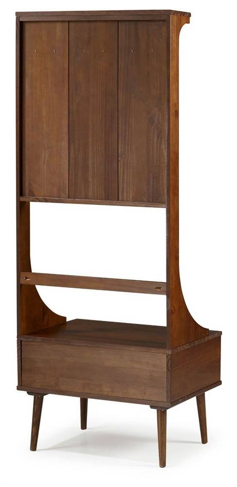 Solid Wood Hall Tree with Drawer L3202