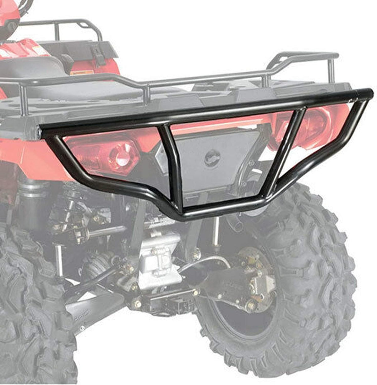 Black Steel Brush Guard Bumper Protector Pack of 2 L515
