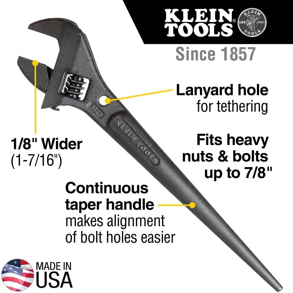 Adjustable Spud Wrench 10-Inch with Tether Hole, Pack of 2 B79081