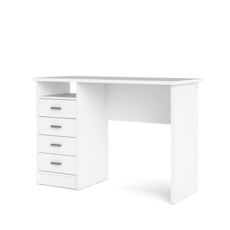 White Wooden Writing Desk Set V242034