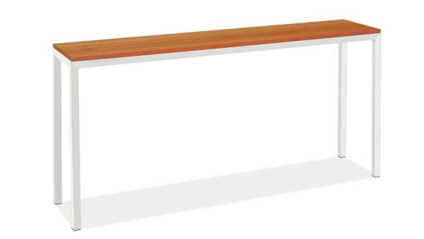 Cherry Top Console Table with White Base C99484