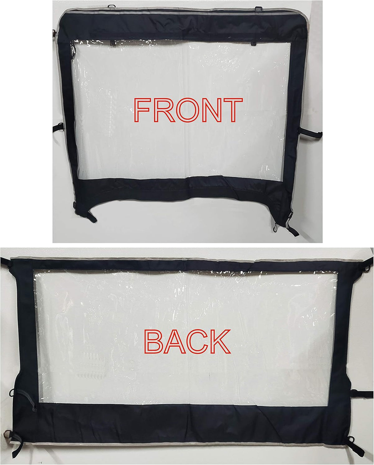 Fabric Vinyl Clear Windshield for Polaris Ranger 500 UTV Pack of 2 B7728