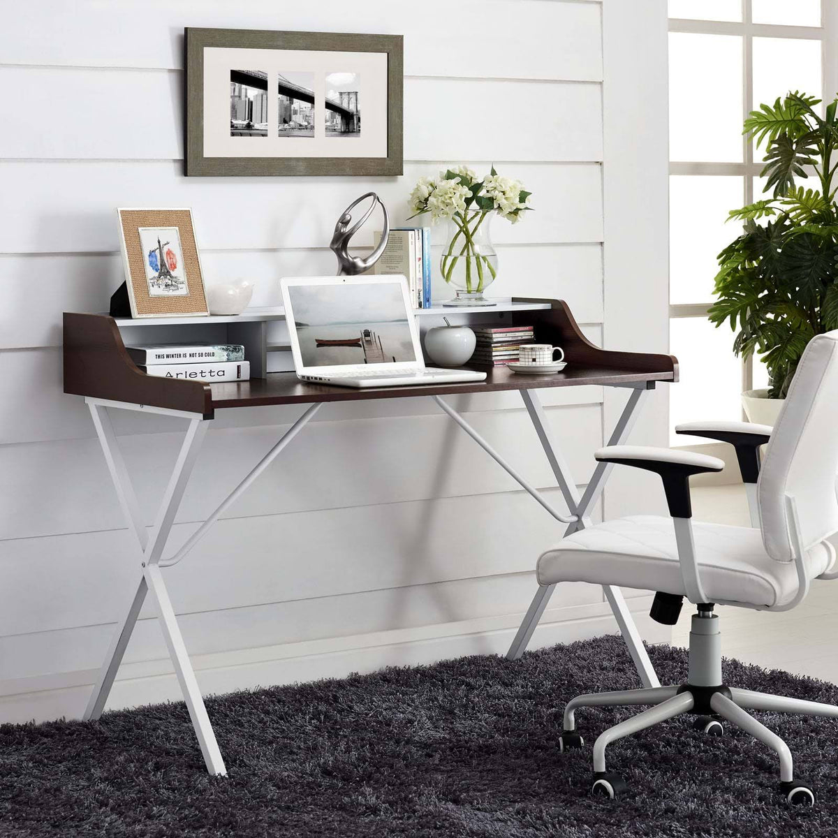 Walnut Office Desk Y9536
