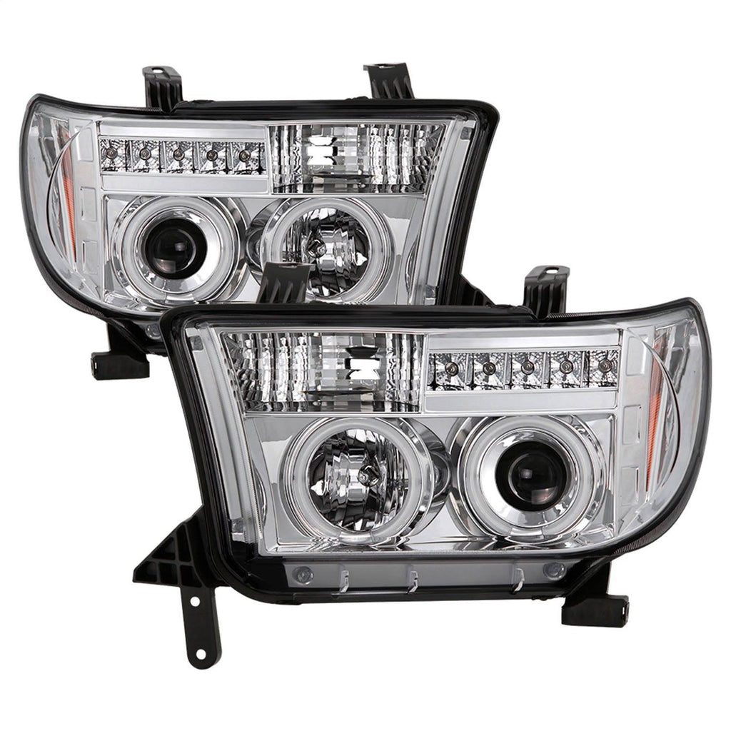 Chrome Ccfl Halo Projector Headlights W874