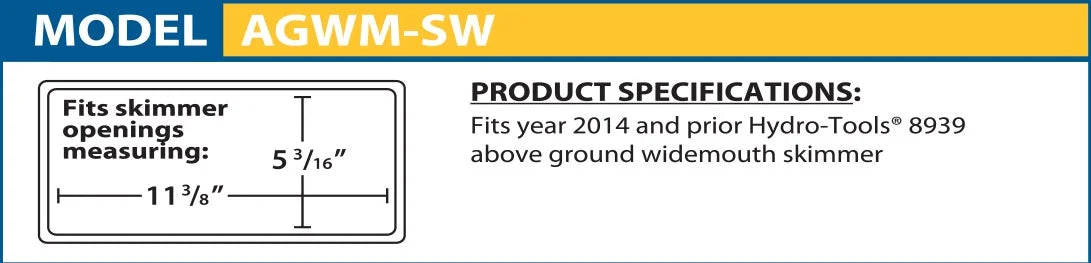 Winterizing Skimmer Plug Above-Ground 11-3/8" x 5-3/16" S110413