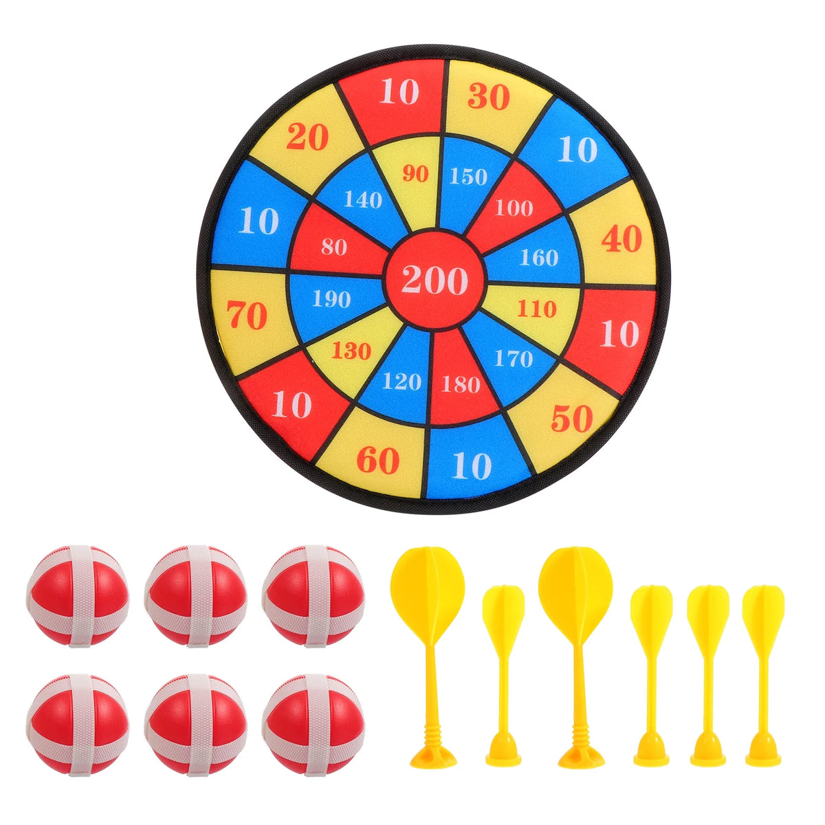 13Pcs Kids Sticky Target Darts Board Toys H754